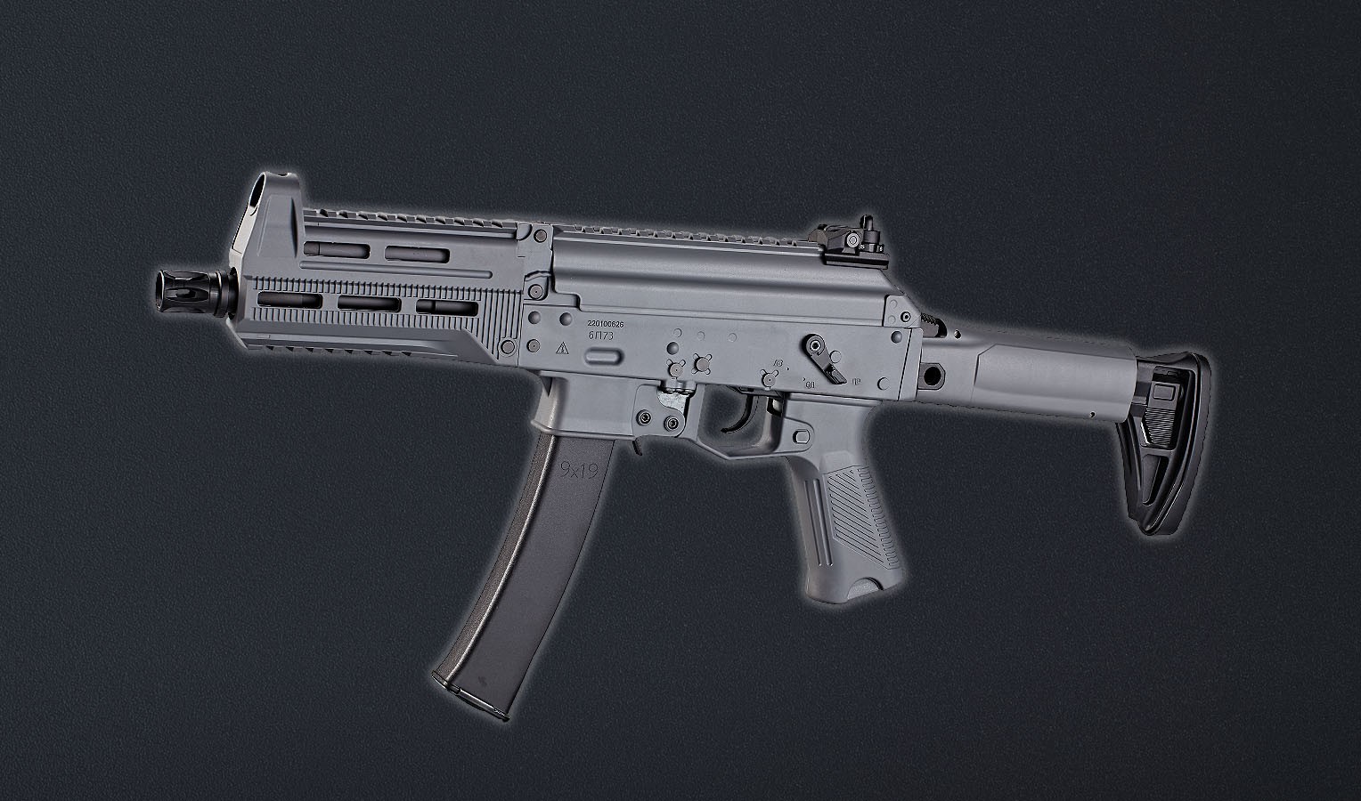 Electric powered  rifle, hop up function, plastic receiver